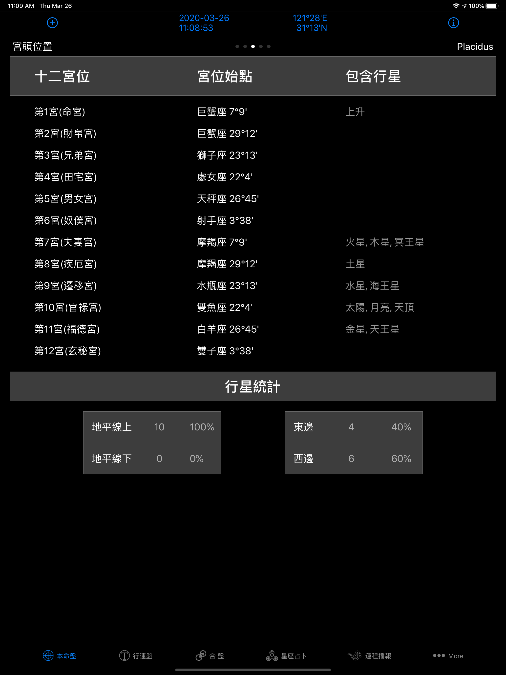 星座占卜大师排盘专家HD screenshot 10