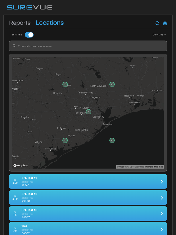 SureVue iPad screenshot