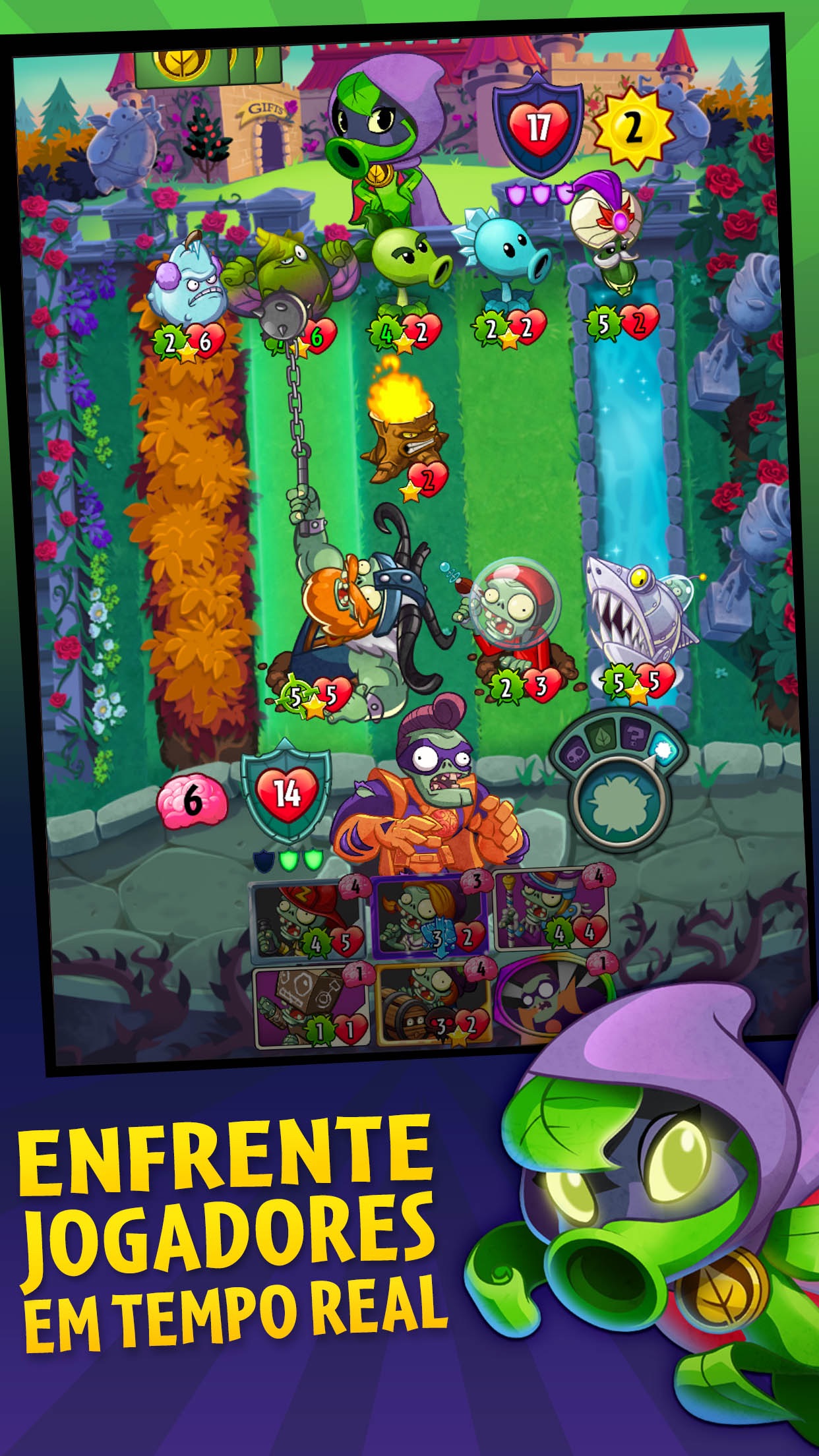 Screenshot do app Plants vs. Zombies™ Heroes