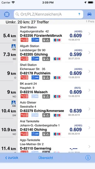 Screenshot von Gas Tanken (LPG-Edition) auf dem iPhone 2