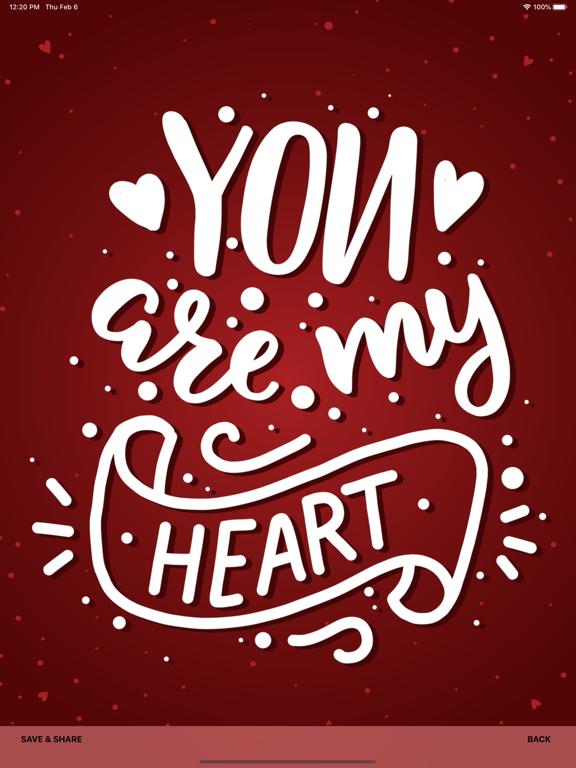 Romantic Love Backgrounds iPad screenshot
