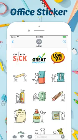 Game screenshot Office Works Sticker apk