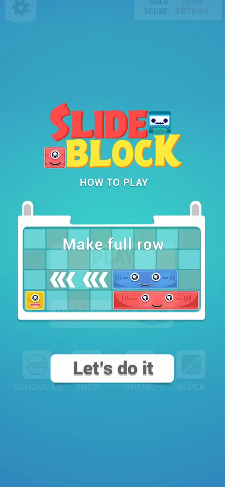 Slide Block : Puzzle Game