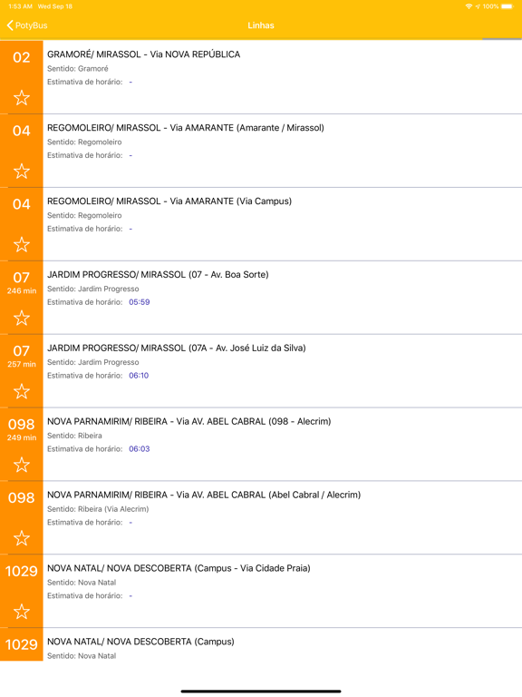 Screenshot #5 pour PotyBus STTU/Natal
