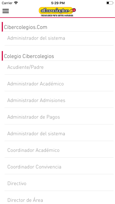 Cibercolegios Screenshot