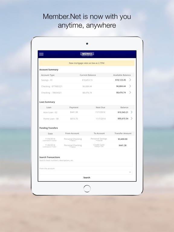 Screenshot #4 pour Merho FCU Member.Net