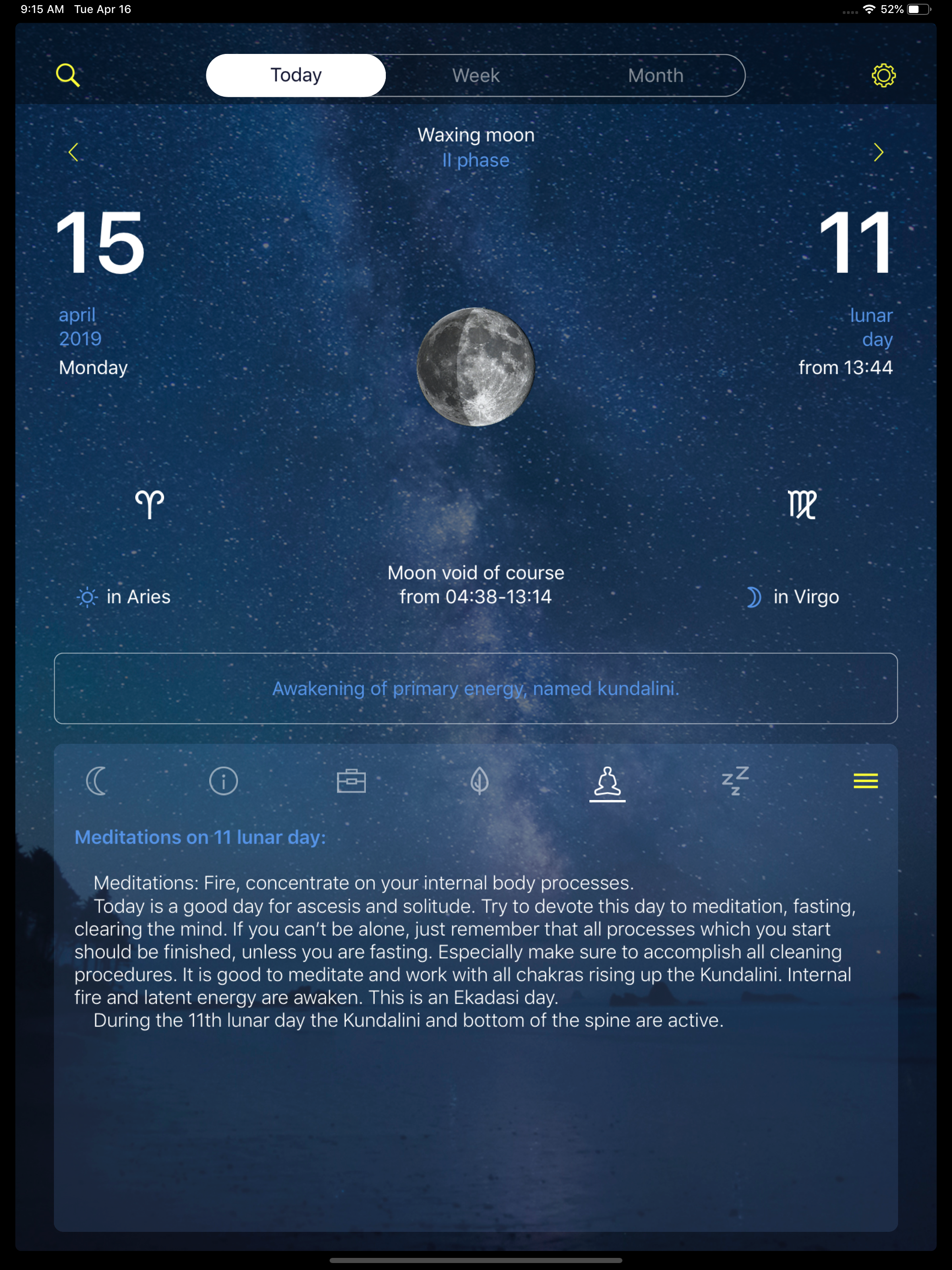 Lunar calendar Dara-Lite screenshot 4
