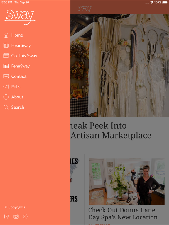 The Sway: Guide to the Pines iPad screenshot 2 - News app