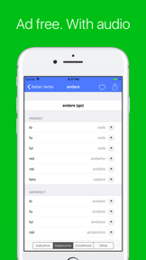 Italian Verb Conjugator Pro screenshot