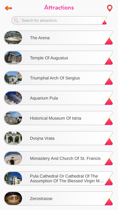 Pula Travel Guide App screenshot