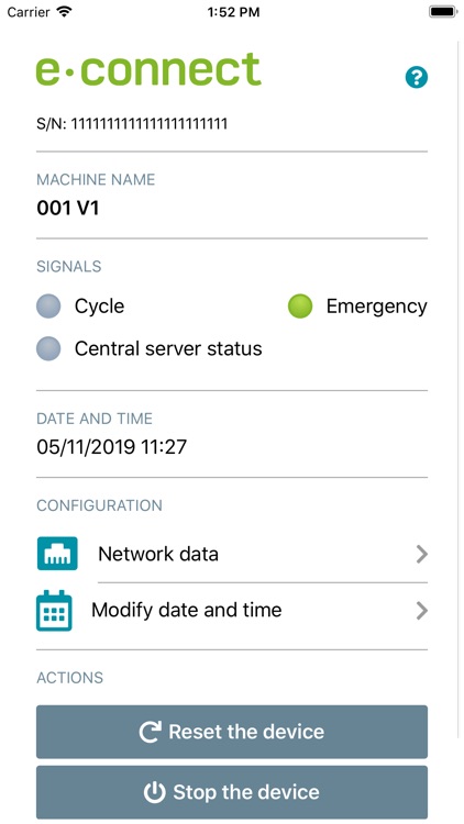e-connect configuration