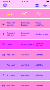 Simple Meal Planner screenshot