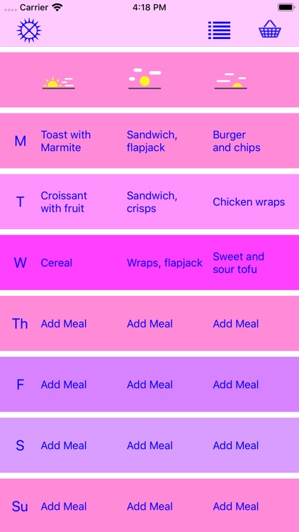 Simple Meal Planner