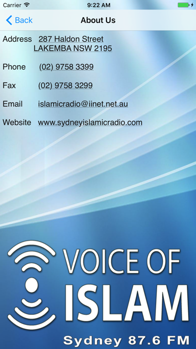 Screenshot #2 pour Voice of Islam 87.6FM