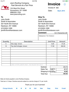 Simple Invoices - Sales screenshot #1 for iPad