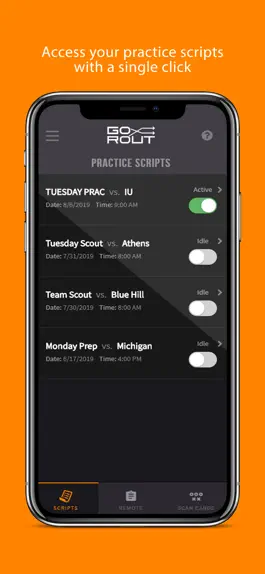 Game screenshot GoRout On-Field Practice App apk