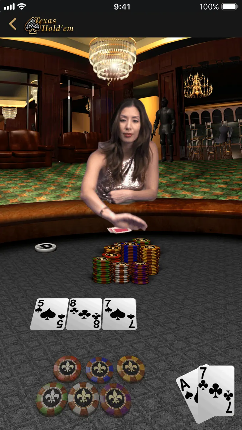 Texas Hold'em プレイ画面4
