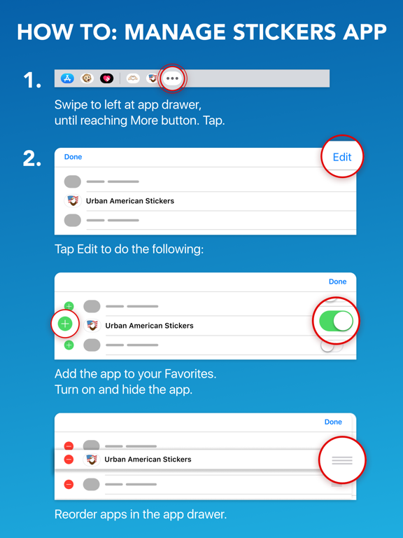 Typical American Stickers iPad screenshot 5 - Stickers app