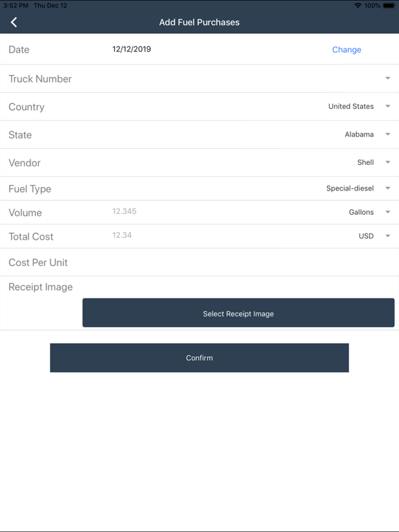 TrackEnsure AOBRD iPad screenshot 4 - Business app