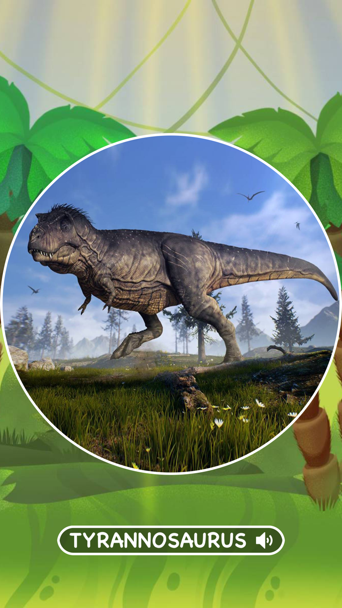 Cards of Dinosaurs for Toddler