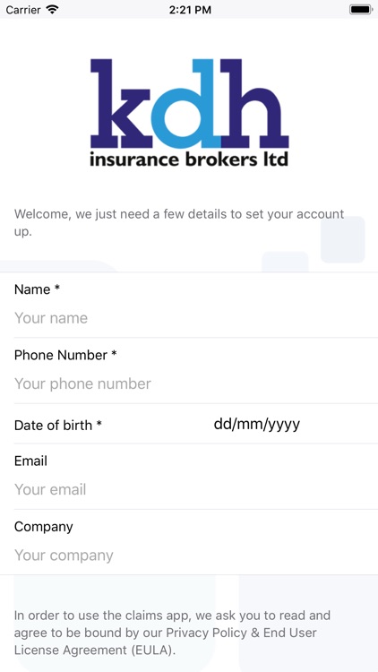 KDH Insurance Claims App