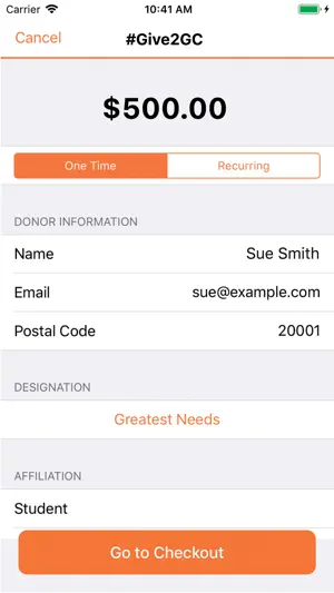 GiveCampus Connect screenshot 2
