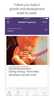 webmd pregnancy iphone screenshot 1