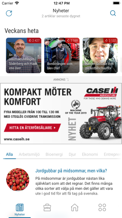 Screenshot #1 pour Jordbruksaktuellt