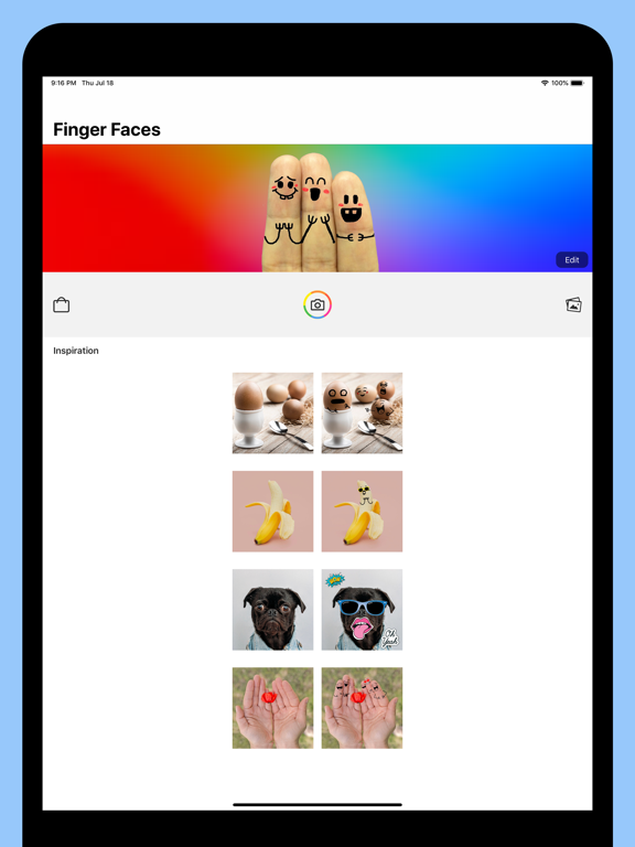 Screenshot #4 pour Cool Finger Faces - Photo Fun!
