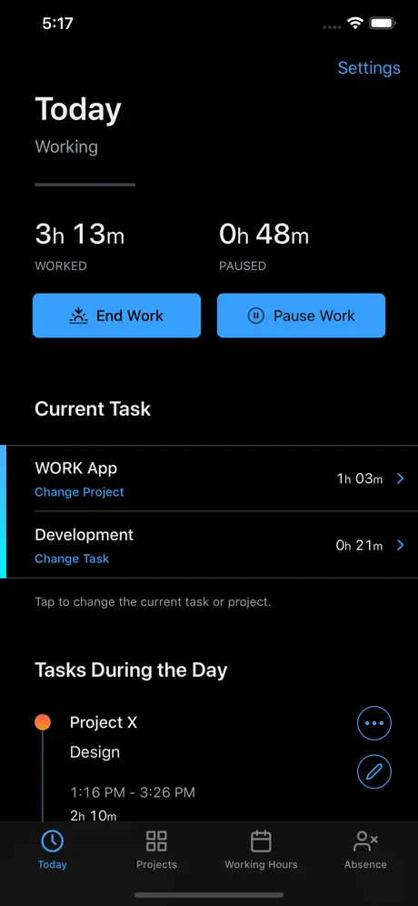 WORK • Time Sheet
