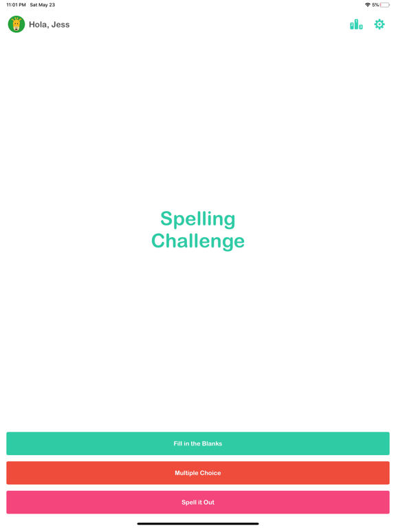 Screenshot #1 for Spelling Challenge!