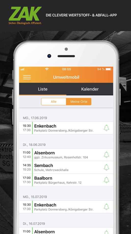 #3. ZAK Kaiserslautern (iOS) Podle: Zentrale Abfallwirtschaft Kaiserslautern gemeinsame kommunale Anstalt der Stadt und des Landkreises