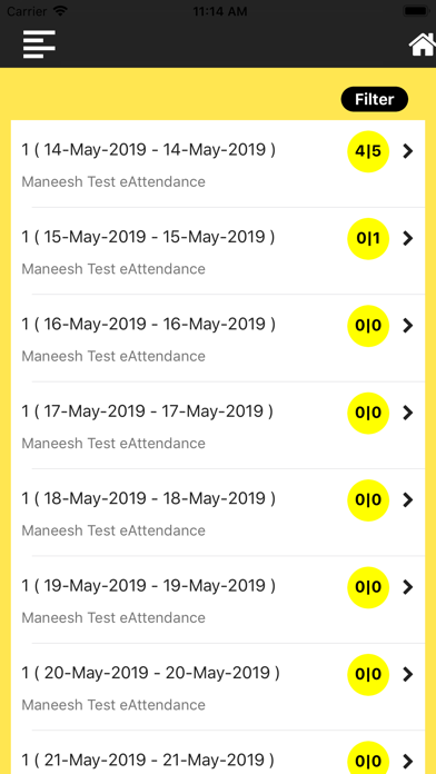 Alight's eAttendance Screenshot