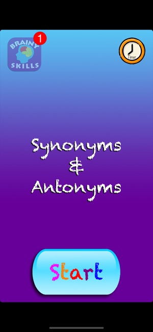 Brainy Skills Synonym Antonym