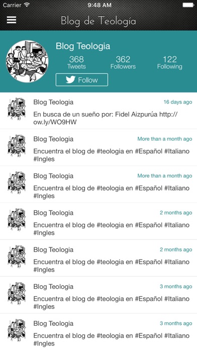 Screenshot #1 pour Blog Teologia