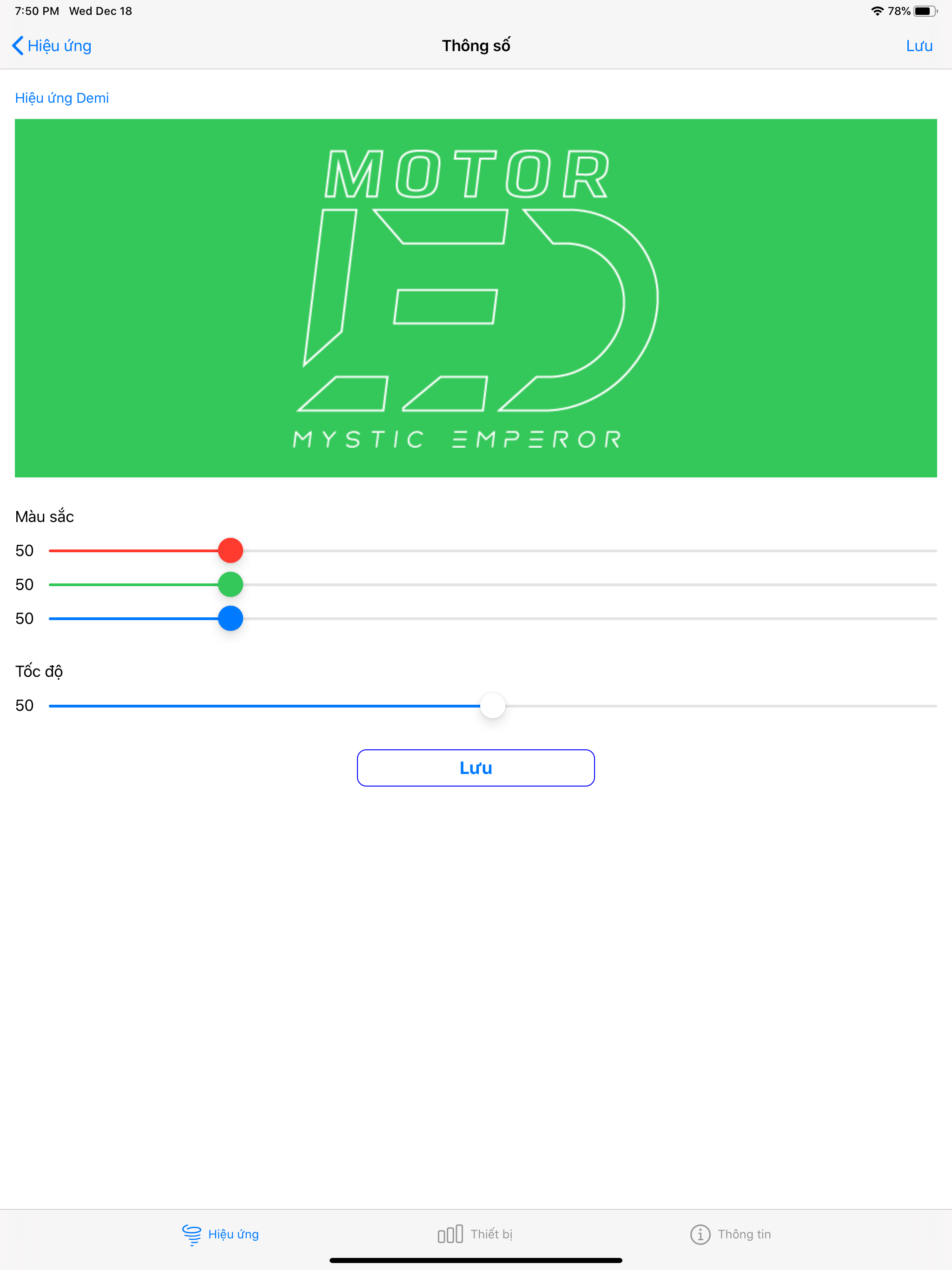Motor LED screenshot 6