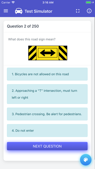 North Dakota DMV Practice Test iPhone screenshot
