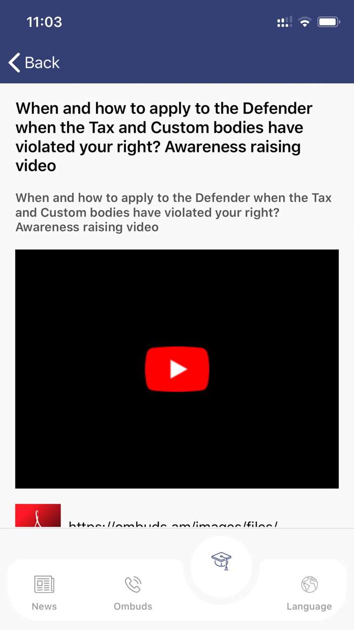 Human Rights Defender of RA