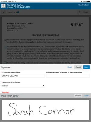 Patient eSignature screenshot 4