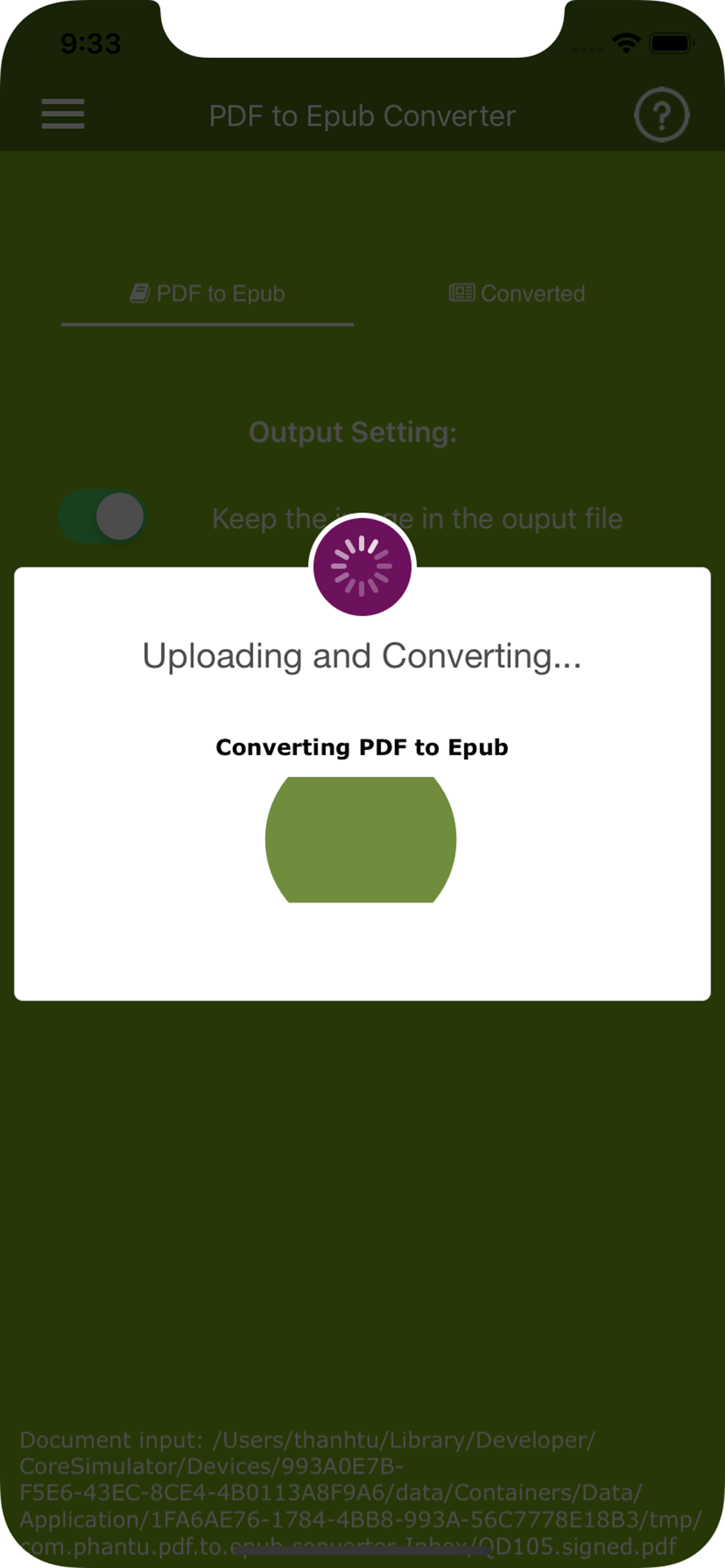 PDF to Epub Converter screenshot 3