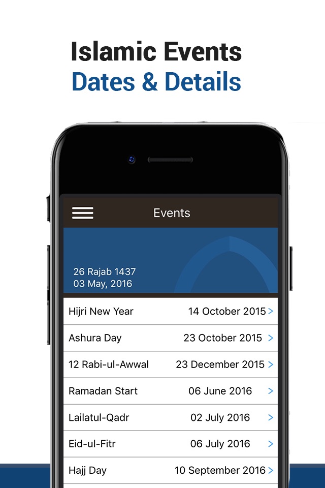 Islamic Calendar & Events screenshot 2