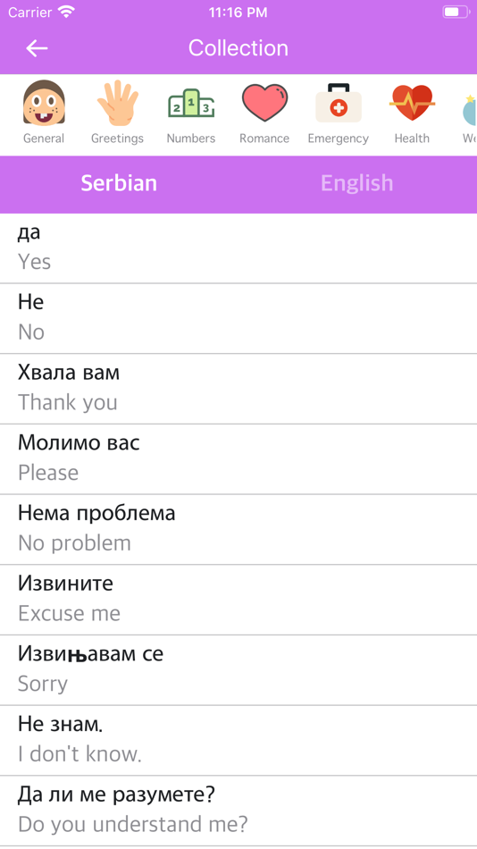 Serbian English Dictionary - 1.0 - (iOS)