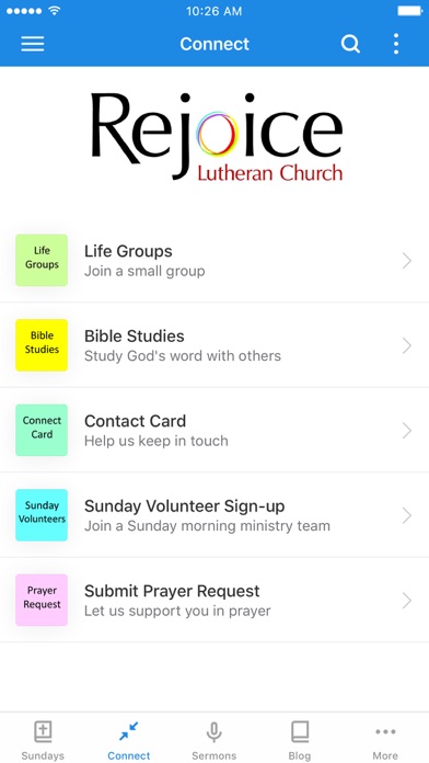 Rejoice Lutheran Church Screenshot