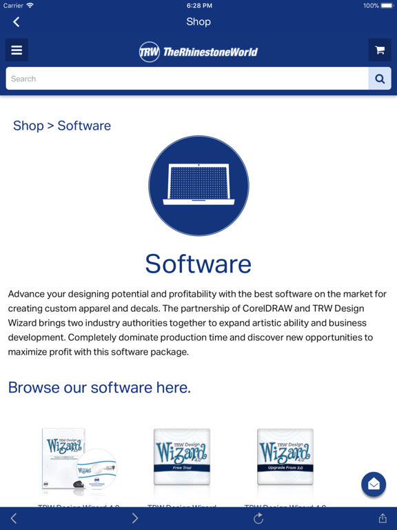 The Rhinestone World iPad screenshot 3 - Business app