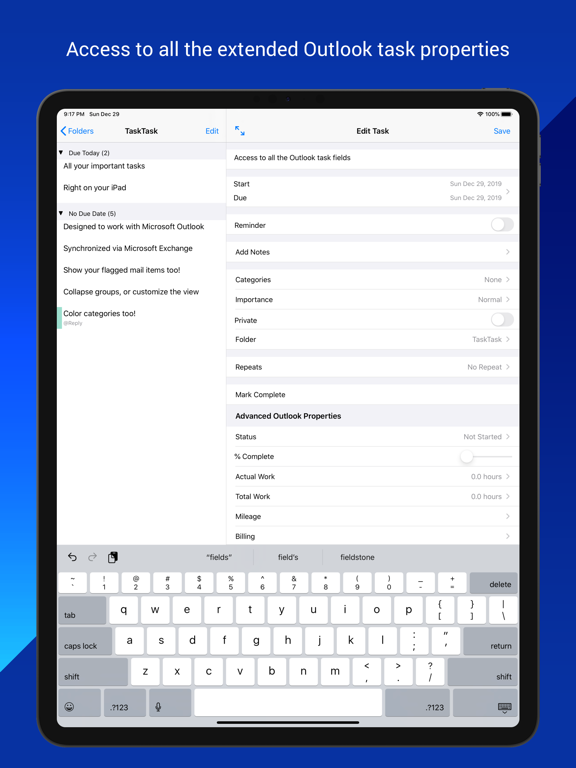 Screenshot #5 pour TaskTask for Outlook Tasks