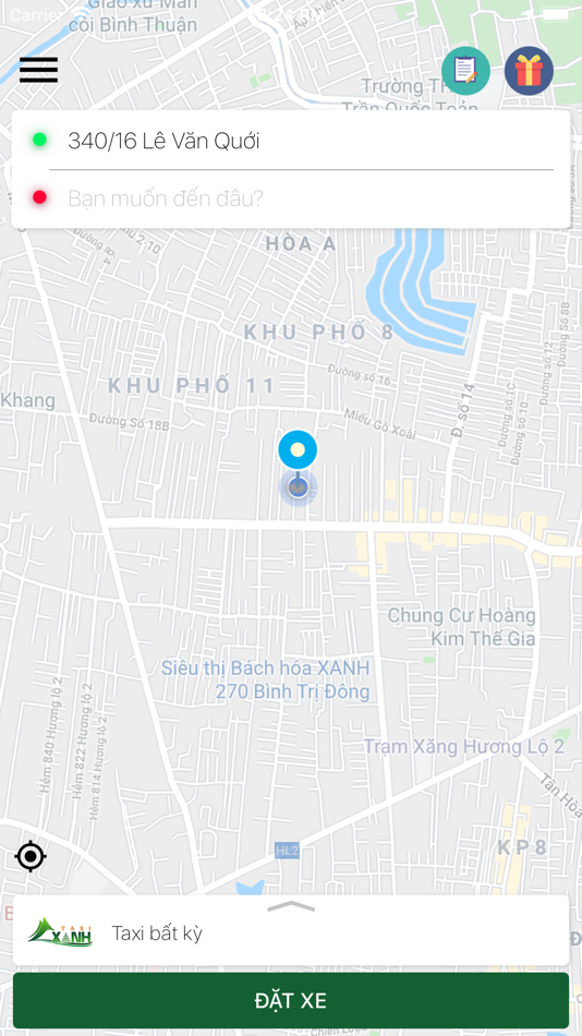 #1. Xanh Taxi (iOS) 由: Nguyen Tran Cao