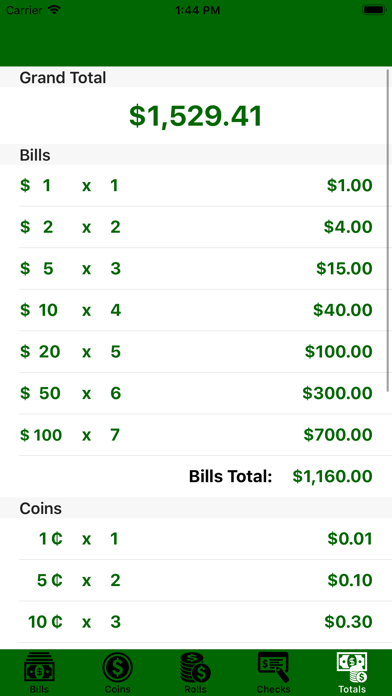 Cashculator - Cash Counter iPhone screenshot 5 - Finance app