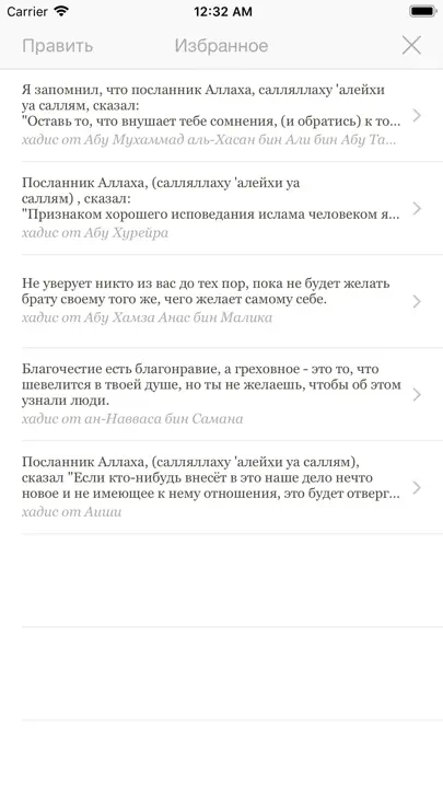 Хадисы iPhone Ekran Görüntüsü 2