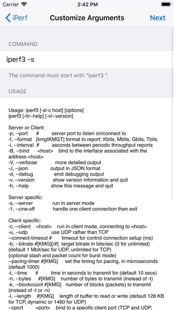 iPhone screenshot