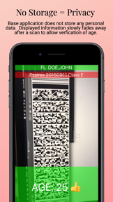 21+ Age Check ID Scanner screenshot
